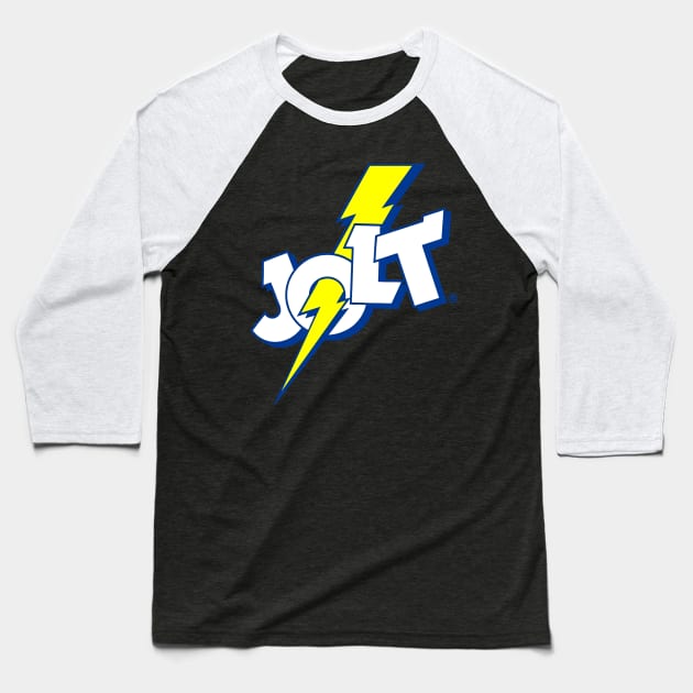 Jolt Cola Logo Baseball T-Shirt by Sudburied